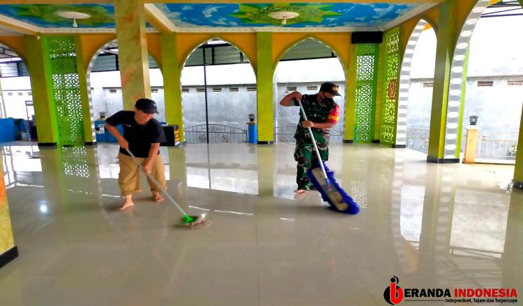 Jelang HUT ke-64 Kodam VI Mulawarman, Koramil 0909-03/Muara Wahau Kerahkan Personel Lakukan Hal Ini