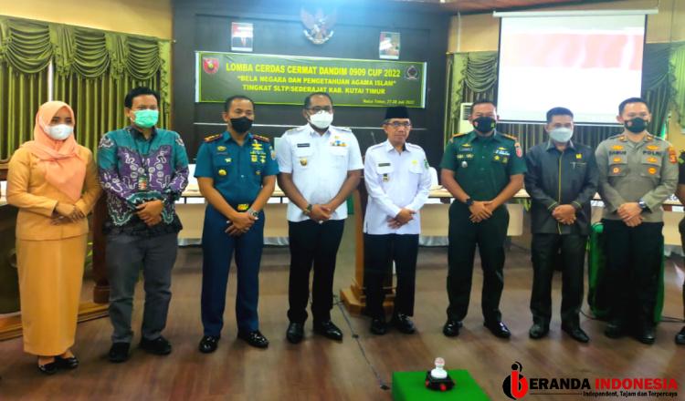 Kodim 0909/Kutai Timur Gelar Lomba Cerdas Cermat, Dandim: Tingkatkan Pengetahuan dan Bela Negara