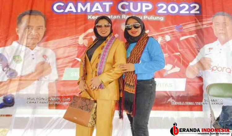 Hasna Hadiri Camat Cup Rantau Pulung