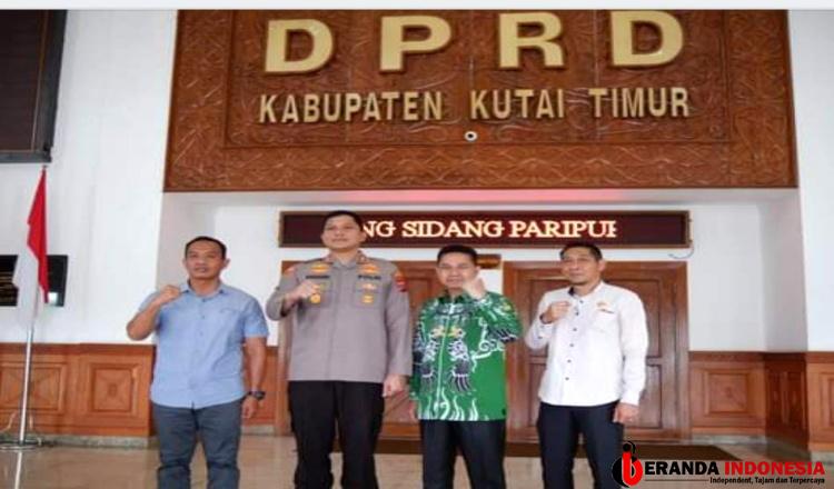 Jalin Sinergi, Kapolres Sambangi Ketua DPRD Kutim