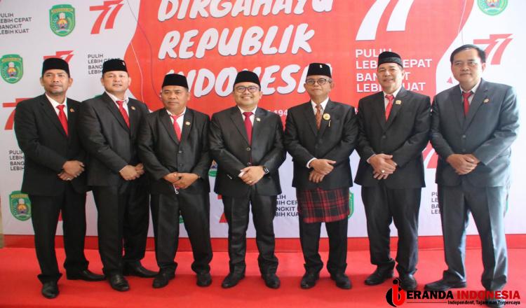 Anggota DPRD Hadiri Peringatan HUT RI ke-77