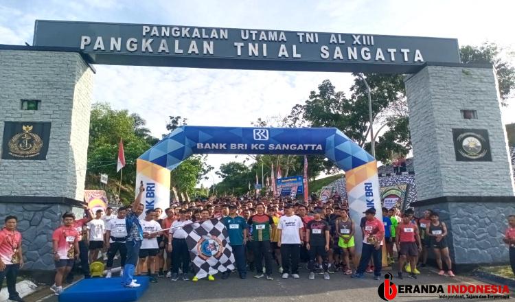 Ratusan Warga Kutim Ikuti Navy Fun Run Gelaran Lanal Sangatta