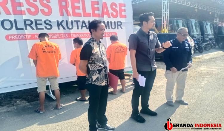 Bekuk 3 Pelaku Illegal Logging, Satreskrim Polres Kutim Sukses Amankan Puluhan Kubik Kayu