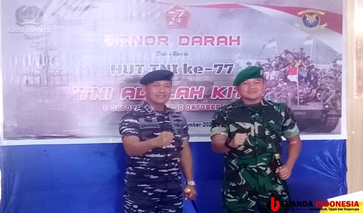 HUT 77 TNI, Lanal Sangatta dan Kodim 0909/Kutai Timur Gelar Bakti Sosial Donor Darah