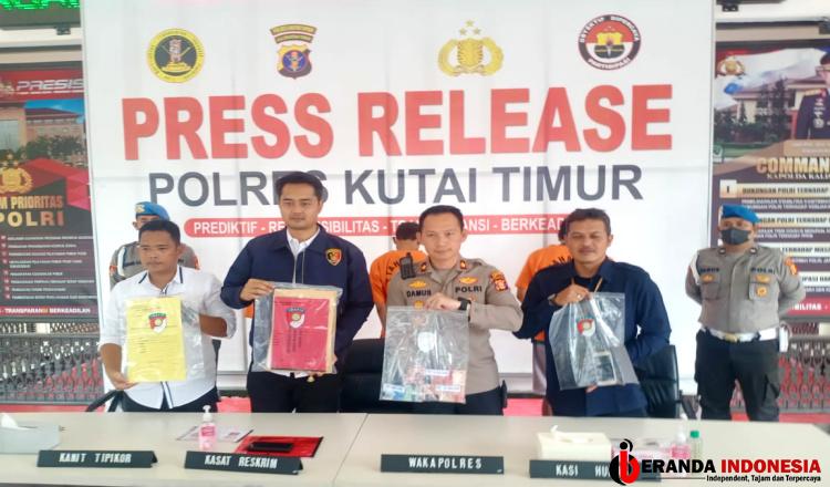 Polres Kutim Tangkap Tangan Pelaku Pungli di Desa Wanaasri, Wakapolres: Kami Proses Sesuai Hukum