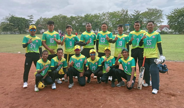 Lolos Semi Final Kategori S8, Tim Cricket Putra Kutim Optimis Menang