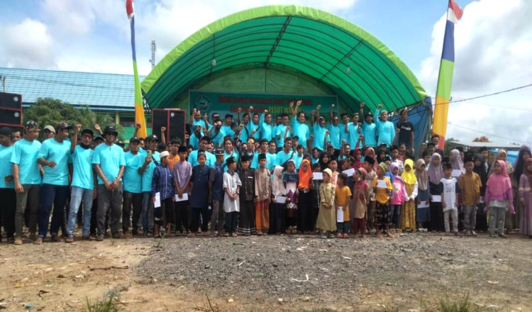 Aksi Sosial Pesut Wakom, Sasar Ratusan Anak Yatim di 2 Kecamatan