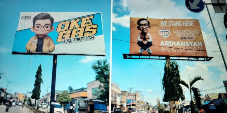 Poster Gemoy Ardiansyah-Kasmidi Muncul, Sinyal Pecah Kongsi di Pilkada Kutai Timur
