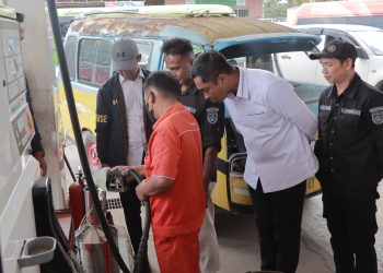 Polres Gandeng Disperindag Inspeksi Mendadak SPBU di Sangatta
