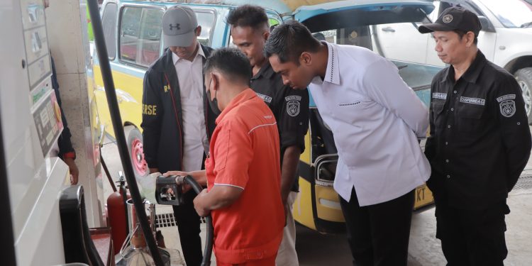 Polres Gandeng Disperindag Inspeksi Mendadak SPBU di Sangatta