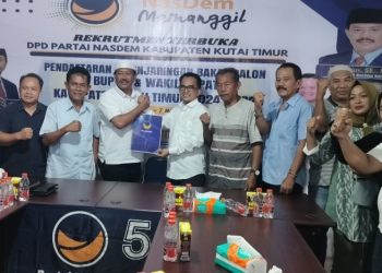 Daftar di Partai Nasdem, Kadar Malah Pilih Berpasangan Kasmidi Bulang Maju di Pilkada Kutai Timur 2024