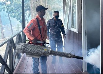 Lanal Sangatta Giatkan Fogging Cegah Penyebaran Demam Berdarah Dengue 