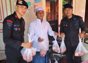 Batalyon B Pelopor Salat Iduladha 1445 H  dan Penyembelihan Hewan Kurban