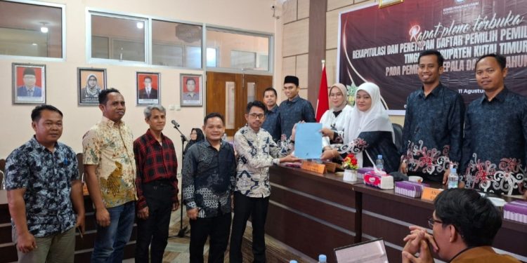 KPU Tetapkan 296.958 Pemilih Sementara dan 701 TPS Pilkada Kutai Timur