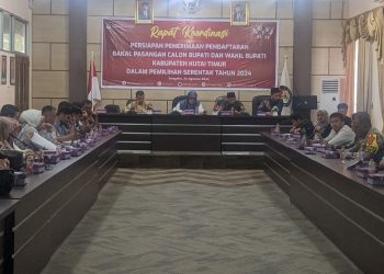 Pendaftaran Bakal Pasangan Calon di KPU Kutai Timur Gunakan Suara Sah 19.175