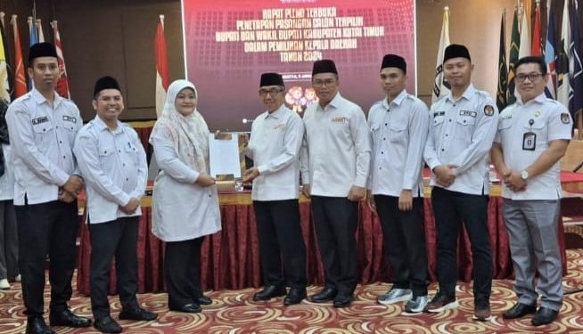 KPU Tetapkan Ardiansyah-Mahyunadi Jadi Bupati dan Wakil Bupati Kutai Timur