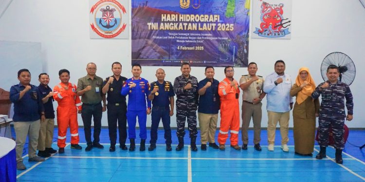 Lanal Sangatta Sosialisasi Sistem Pelaporan Hidrografi di Bontang