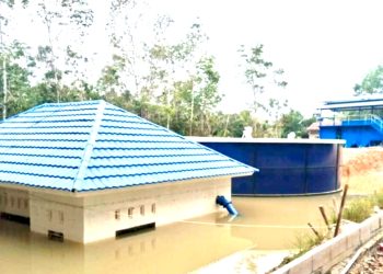 ‎Belum Rampung, Proyek SPAM di Telen Rp13 Miliar Terendam Banjir