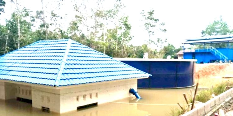 ‎Belum Rampung, Proyek SPAM di Telen Rp13 Miliar Terendam Banjir
