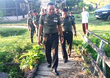 Dandim Kutai Timur Tinjau Lokasi TMMD di Desa Suka Rahmad