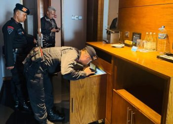 Polda Kaltim Turunkan Jibom Sterilkan Lokasi Tamu dari Sarawak 