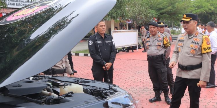 Polres Kutai Timur Periksa Semua  Kendaraan Dinas Operasional 