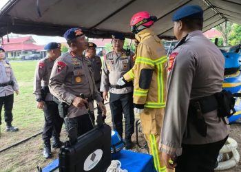Brimob Gelar Apel Kesiapsiagaan Personel Antisipasi Karhutla