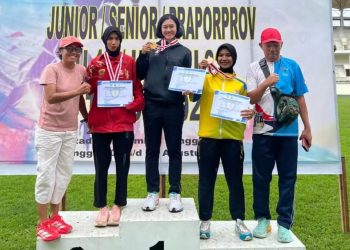 Kejurprov Atletik Kaltim, Bripda Gusti Rifa Raih Juara 1 Lari 400 Meter