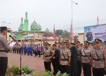 Kapolres Kutai Barat Pimpin Sertijab Kabaglog, Kasat Lantas dan 5 Kapolsek