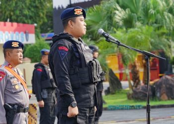 Satbrimob Kaltim Gelar Apel Siaga Antisipasi Gangguan Kamtibmas