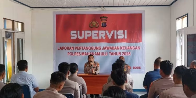 Kapolres Mahulu Pimpin Supervisi Pertanggungjawaban Keuangan