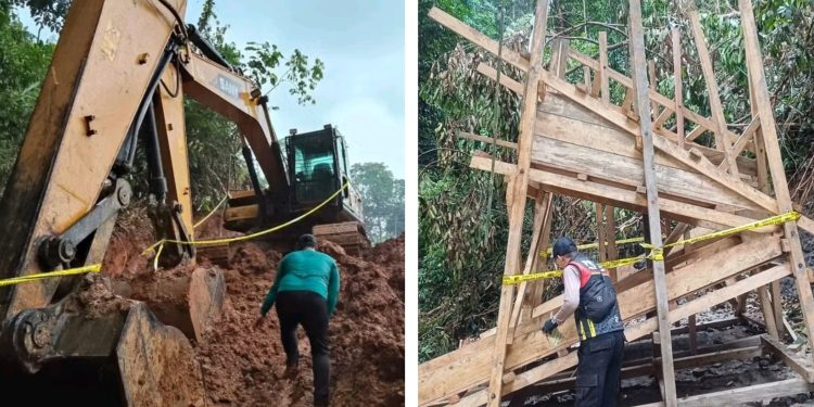 Polsek Tabang Hentikan Tambang Emas Ilegal di Desa Sidomulyo