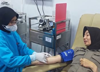 Donor Darah Polwan Polresta Samarinda Diikuti 54 Personel