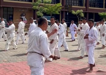 Syarat Kenaikan Pangkat, Polresta Samarinda Gelar Ujian Bela Diri