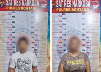 Pasutri Pengedar Sabu di Kelurahan Api-Api Ditangkap Polres Bontang