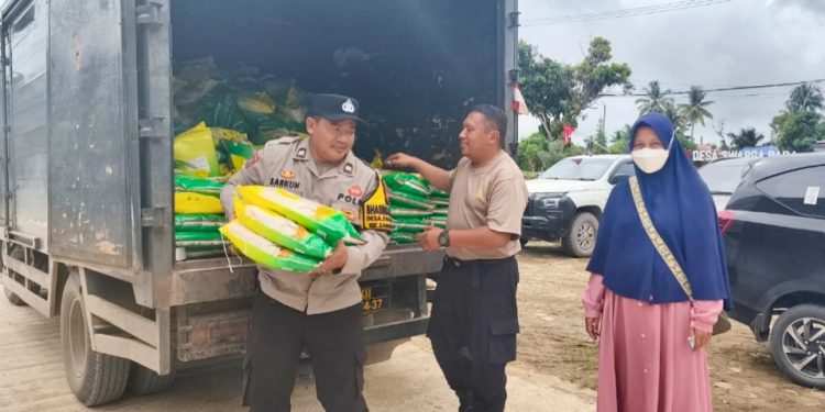 Polres Sediakan 1 Ton Beras SPHP Bagi Warga Sangatta Utara