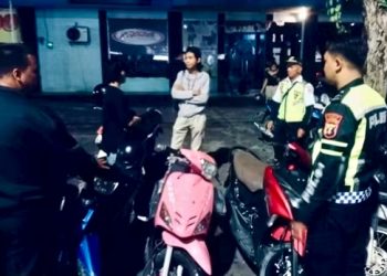 Cegah Balap Liar, Polsek Samarinda Seberang Patroli di Empat Titik 