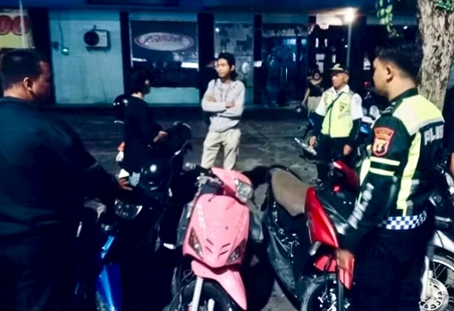 Cegah Balap Liar, Polsek Samarinda Seberang Patroli di Empat Titik