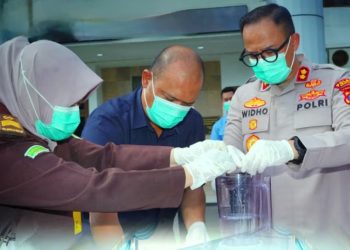 Kapolres Bontang Hadiri Pemusnahan Sabu 235,76 Gram di Kejaksaan
