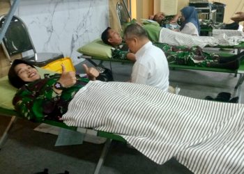 Donor Darah, Kodim 0909/Kutai Timur Tingkatkan Jiwa Sosial Personel