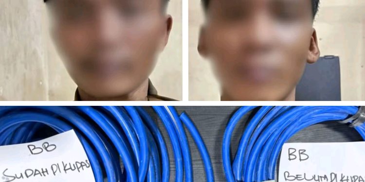 Dua Maling Kabel Las Digulung Jatanras Polresta Samarinda 