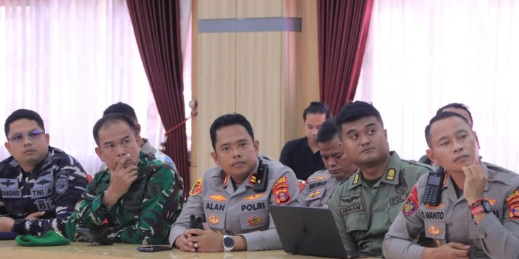 Polres Kutai Timur Gelar Tactical Wall Game