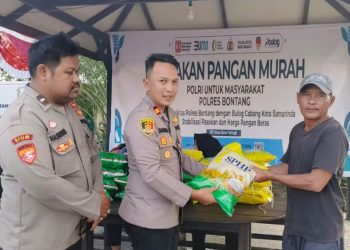 Polres Bontang Salurkan Beras SPHP, 5 Kg Dijual Rp60 Ribu