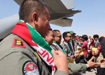 F-16 TNI AU Kawal Operasi Amfibi pada Latihan Multinasional SGS 2025