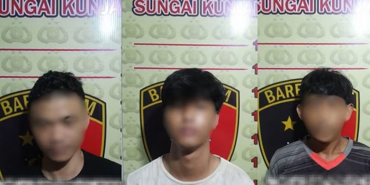 Tiga Pencuri di Sungai Kunjang Ditangkap Polisi, Korban Rugi 11,6 Juta
