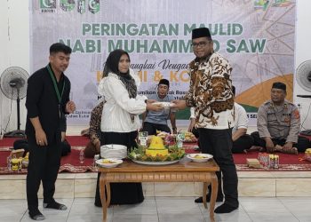 KAHMI-HMI Gelar Maulid Nabi, Kasmidi Salurkan Beras 60 Karung