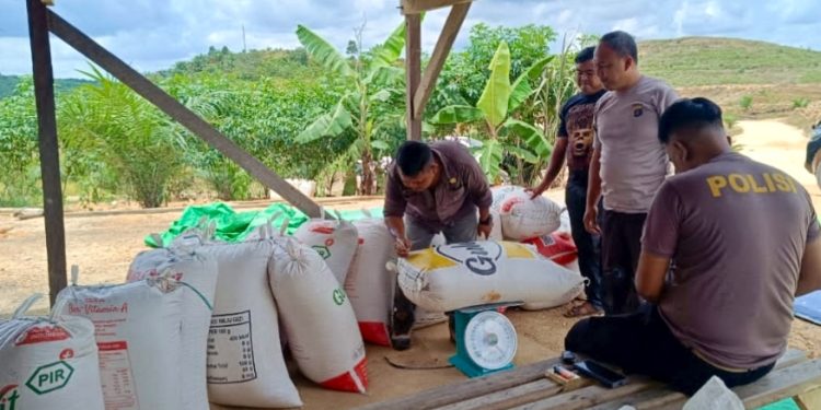 Pengiriman 2,4 Ton Jagung Kering ke Bulog Dikawal Polsek Muara Ancalong