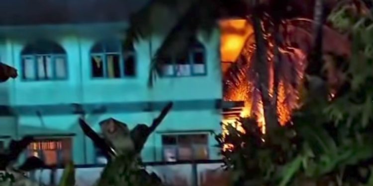 Kebakaran Hanguskan 9 Ruangan Kampus II MTs Miftahul Ulum