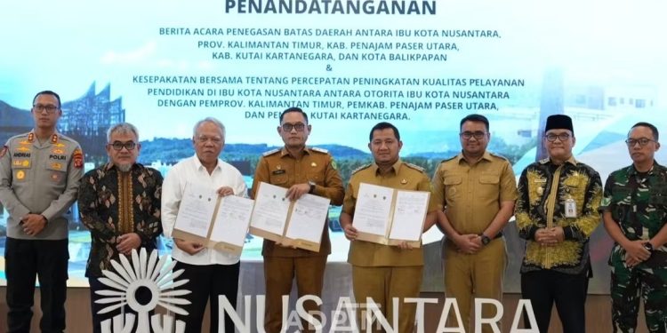 Pemprov Kaltim Teken Delineasi Batas Daerah Otorita IKN 