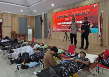 40 Kantong Darah dari Polres Kutai Timur untuk Kemanusiaan 